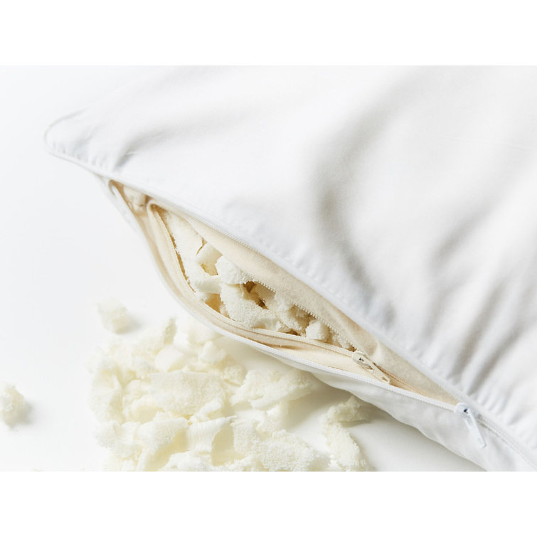 King Size Alpine White Organic Latex Pillow with Cotton Cover