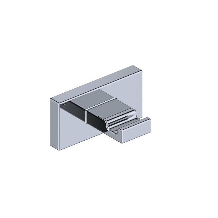 Riva Polished Chrome 3-Piece Rectangular Bathroom Hardware Set