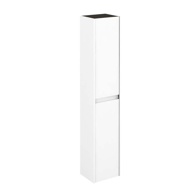 Ambra 36'' Gloss White Single Bathroom Vanity with Mirror
