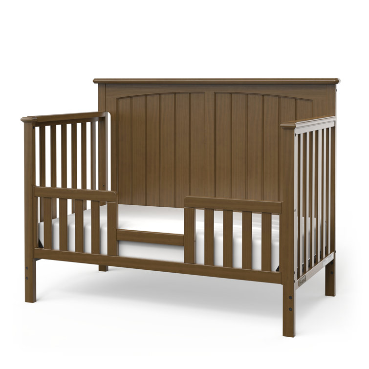Sheldon Cocoa Bean Pinewood 4-in-1 Convertible Crib