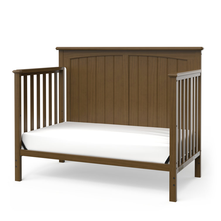 Sheldon Cocoa Bean Pinewood 4-in-1 Convertible Crib