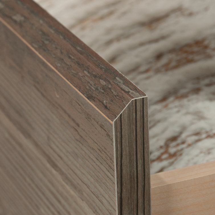 Pebble Pine Transitional Armoire with Sliding Door