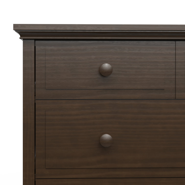 Slate Pine and MDF 4-Drawer Nursery Chest with Soft Close