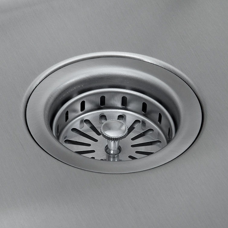 Compact Stainless Steel Drop-In Laundry Sink with Faucet and Cabinet
