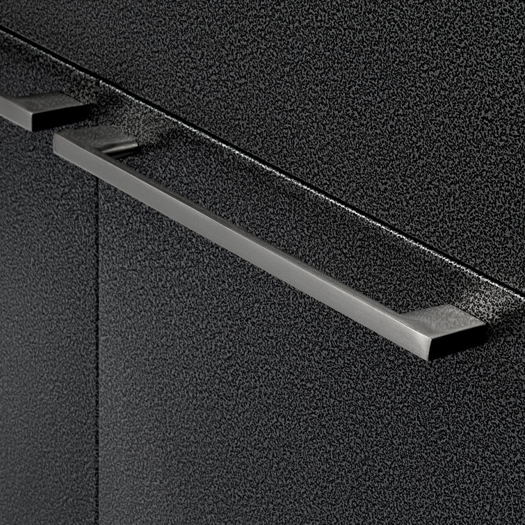 28" Black Stainless Steel Freestanding Laundry Sink with Faucet