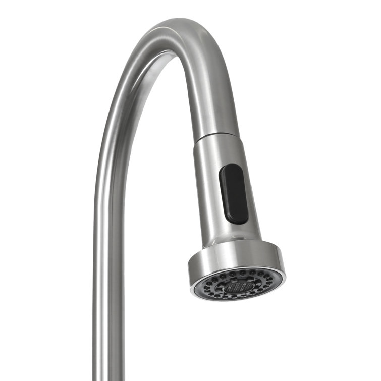 28" Black Stainless Steel Freestanding Laundry Sink with Faucet