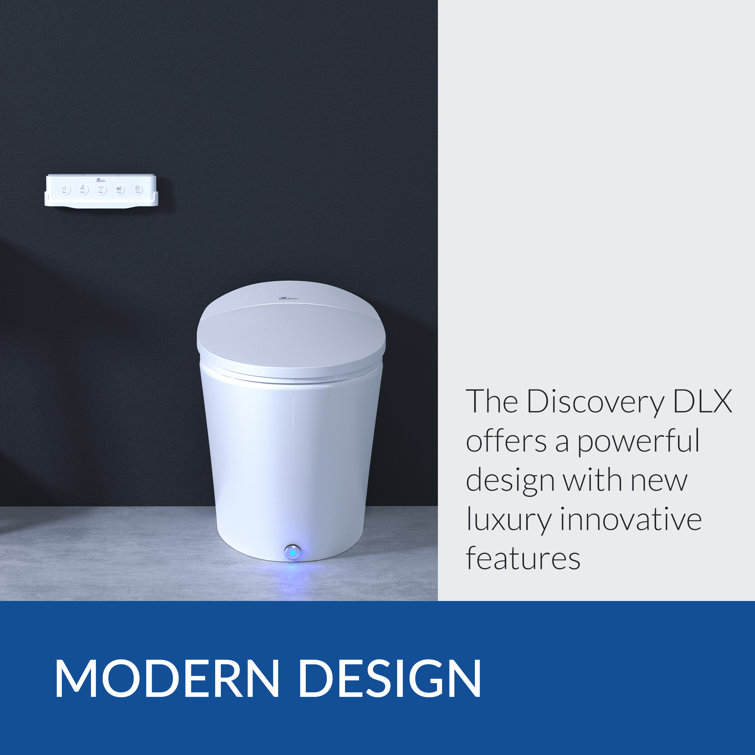 Discovery DLX White Elongated High Efficiency Bidet Toilet