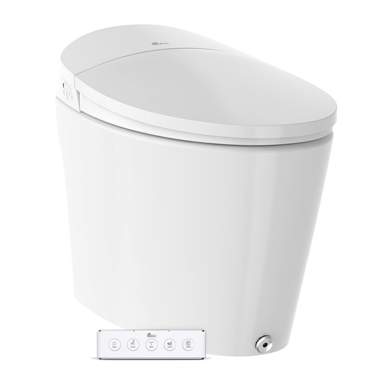 Discovery DLX White Elongated High Efficiency Bidet Toilet