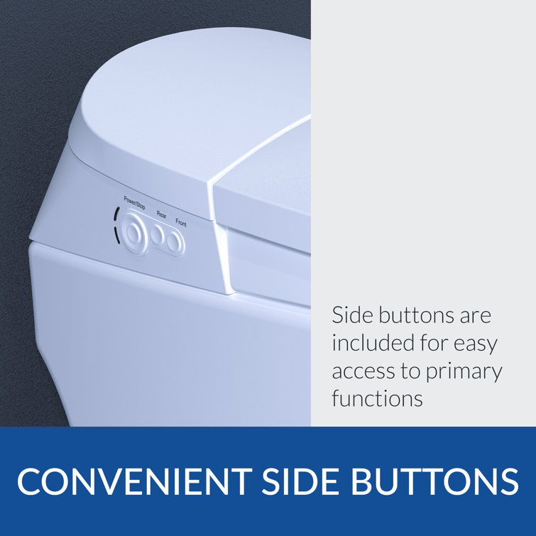 Discovery DLX White Elongated High Efficiency Bidet Toilet