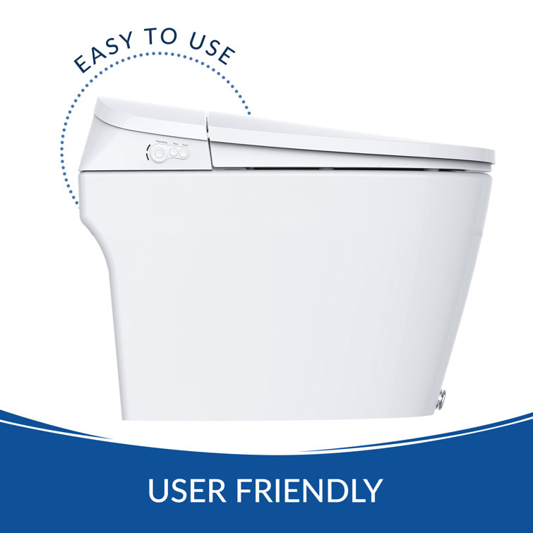 Discovery DLX White Elongated High Efficiency Bidet Toilet