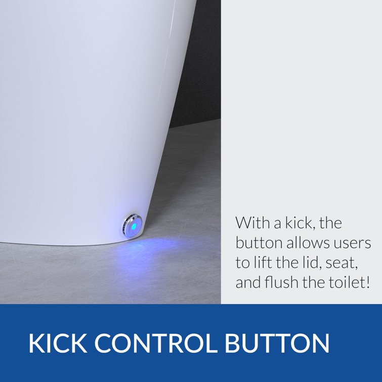 Discovery DLX White Elongated High Efficiency Bidet Toilet
