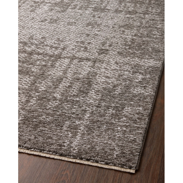 Taupe Dove Rectangular Easy-Care Viscose Area Rug