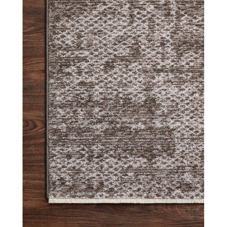 Taupe Dove Rectangular Easy-Care Viscose Area Rug