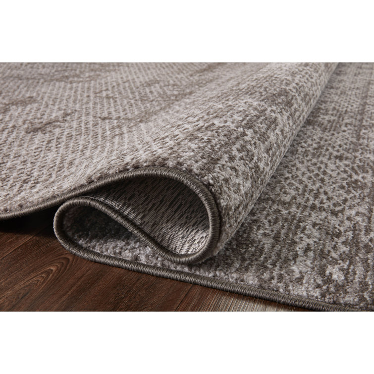 Taupe Dove Rectangular Easy-Care Viscose Area Rug
