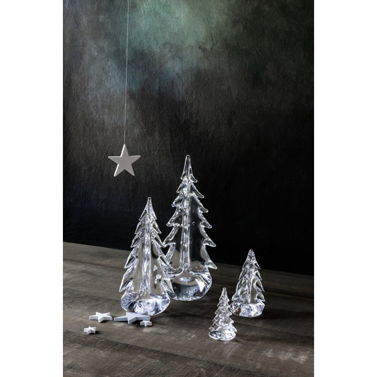 Traditional Vermont Evergreen Glass Figurine - 4" Handcrafted