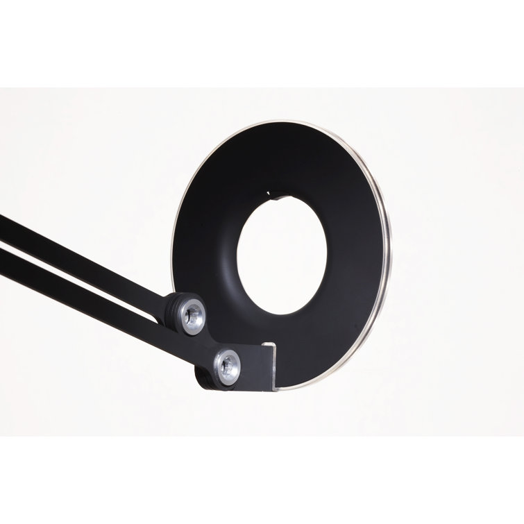 Medium Black LED Task Desk Lamp with Dual-Purpose Shade