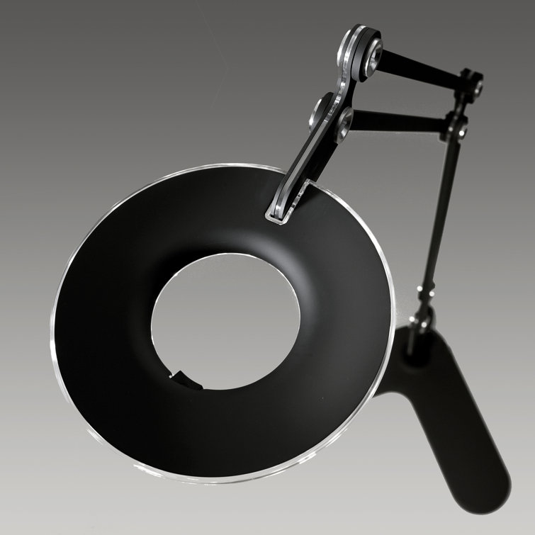 Medium Black LED Task Desk Lamp with Dual-Purpose Shade