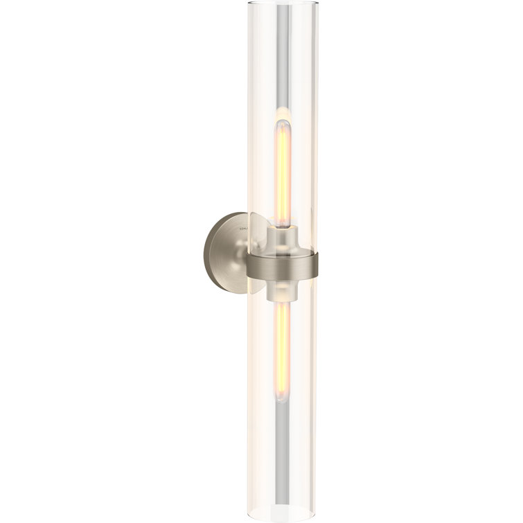 Brushed Nickel 29" Modern Bathroom Vanity Light Sconce