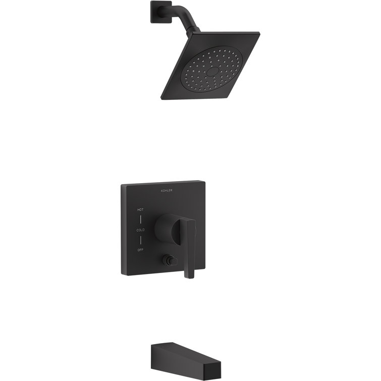 Honesty Square Polished Chrome Wall-Mounted Shower Trim