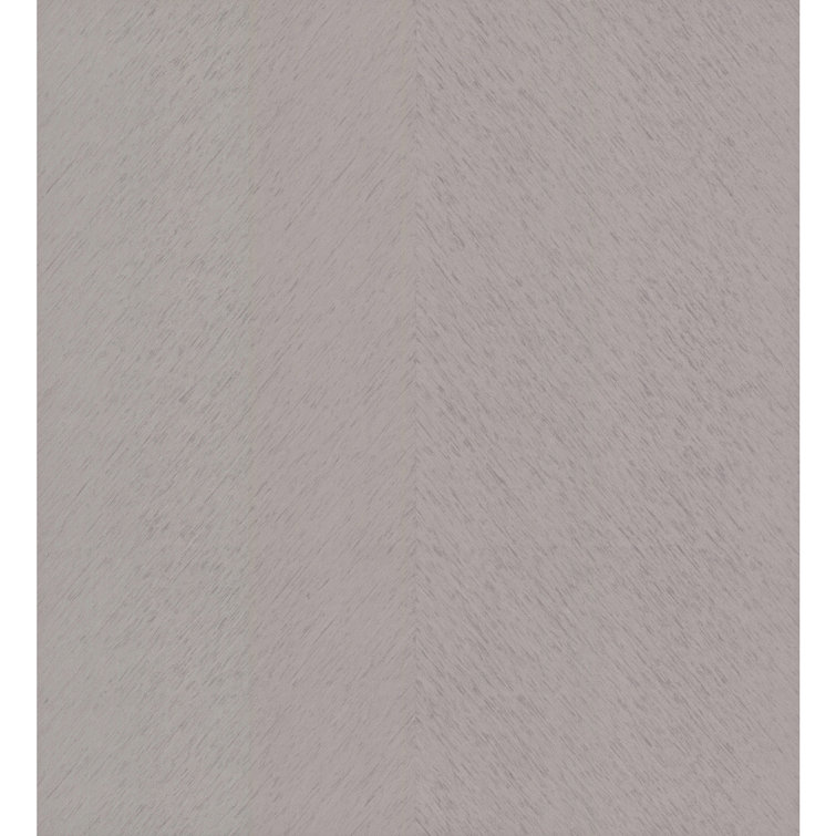 Gray Etched Chevron Non-Pasted Washable Wallpaper Roll