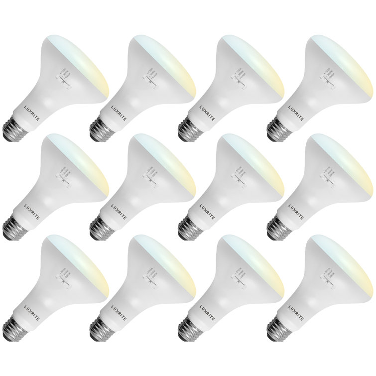 Luxrite 10W BR30 LED Dimmable Multi-Color Flood Light Bulbs