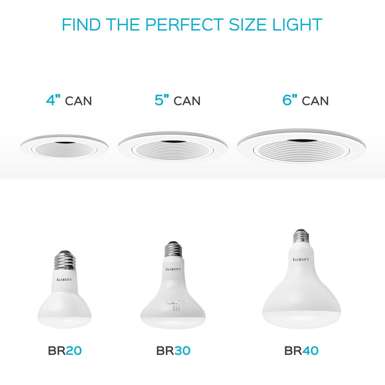 Luxrite 10W BR30 LED Dimmable Multi-Color Flood Light Bulbs