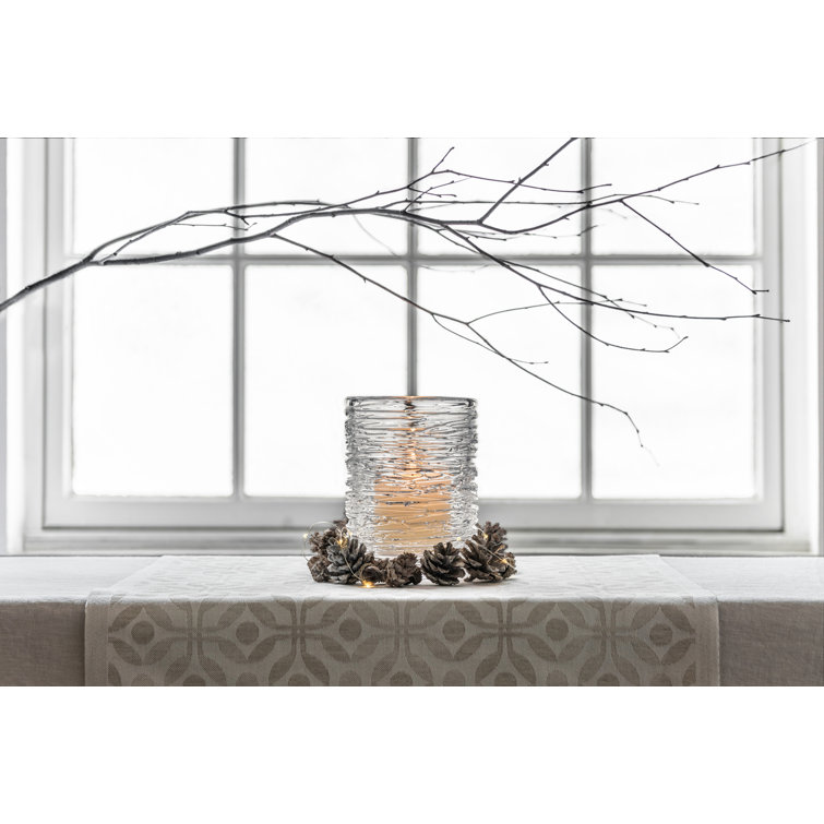 Small Clear Glass Hurricane Candle Holder