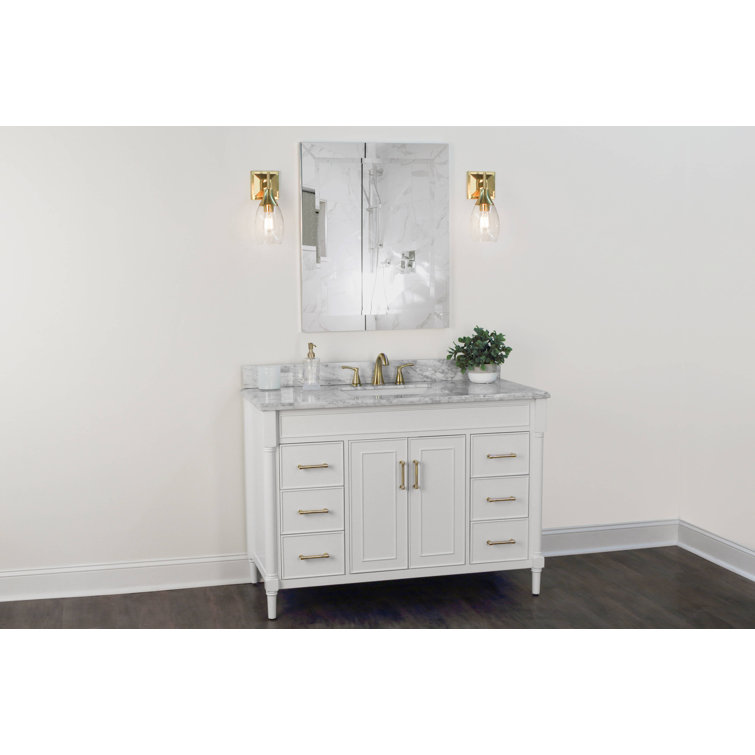 Grace 13'' Modern Brass Curved Glass Wall Sconce