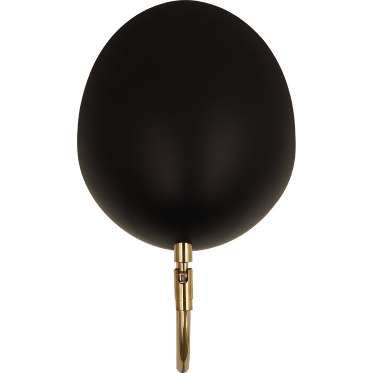 Racer Matte Black Dimmable Swing Arm Sconce with Plug-In Option