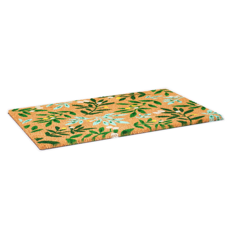 Botanical Bliss 29" Coir & Vinyl Outdoor Doormat