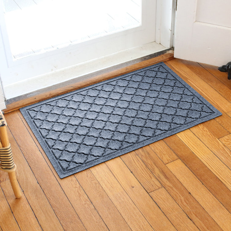 Bluestone Polypropylene Outdoor Rectangle Doormat with Rubber Backing