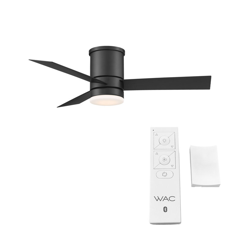 Matte Black 52" Smart Ceiling Fan with LED Light and Remote
