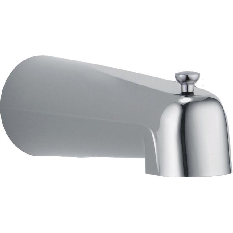 Chrome Wall Mounted Tub Spout with Diverter
