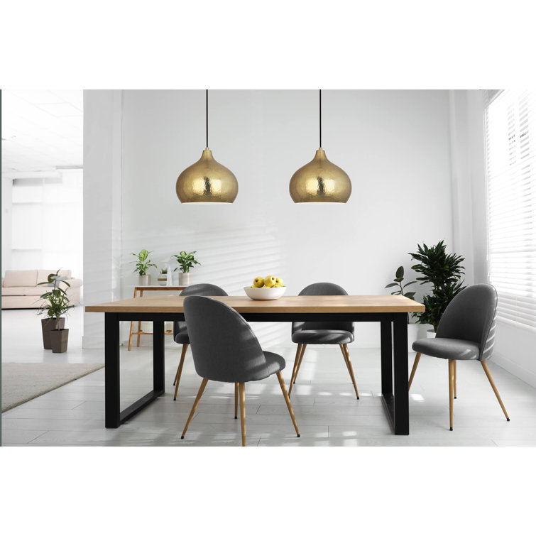 Dal 14" Deep Patina Bronze Hammered Metal Pendant Light