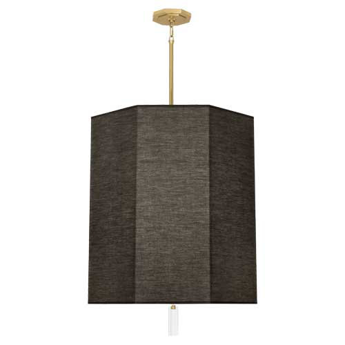 Kate Modern Brass 6-Light Chandelier with Crystal Accent
