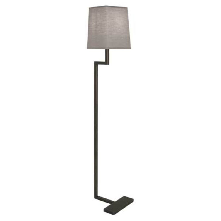 Doughnut 49" Deep Patina Bronze Novelty Floor Lamp with Neutral Shade