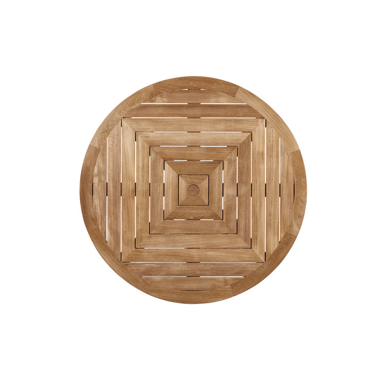 Chesapeake 54" Natural Teak Round Outdoor Dining Table