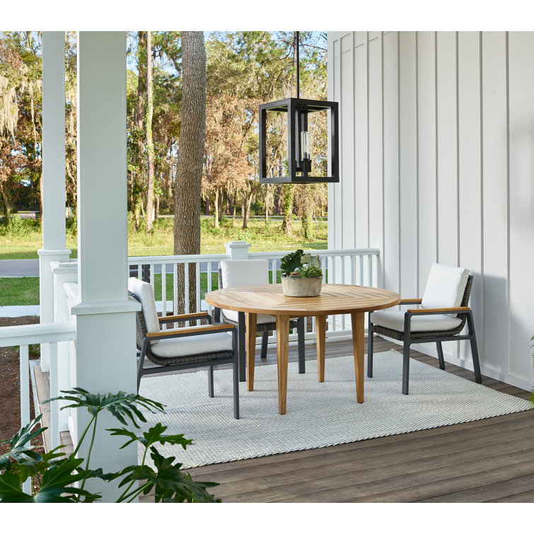 Chesapeake 54" Natural Teak Round Outdoor Dining Table