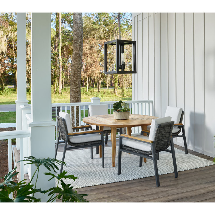 Chesapeake 54" Natural Teak Round Outdoor Dining Table