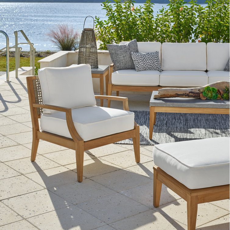 Chesapeake Coastal Teak Lounge Chair with Cushions