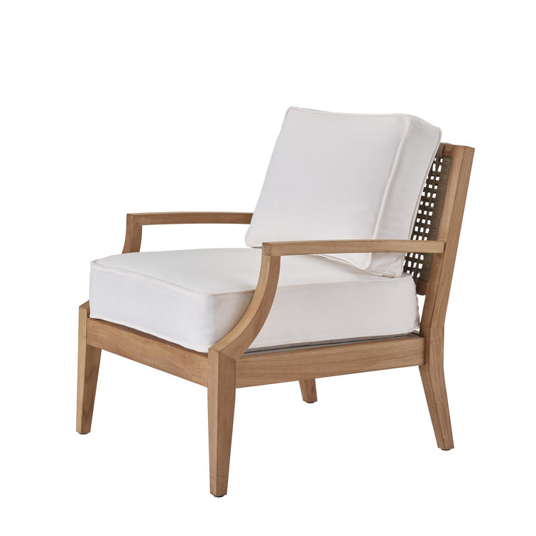 Chesapeake Coastal Teak Lounge Chair with Cushions