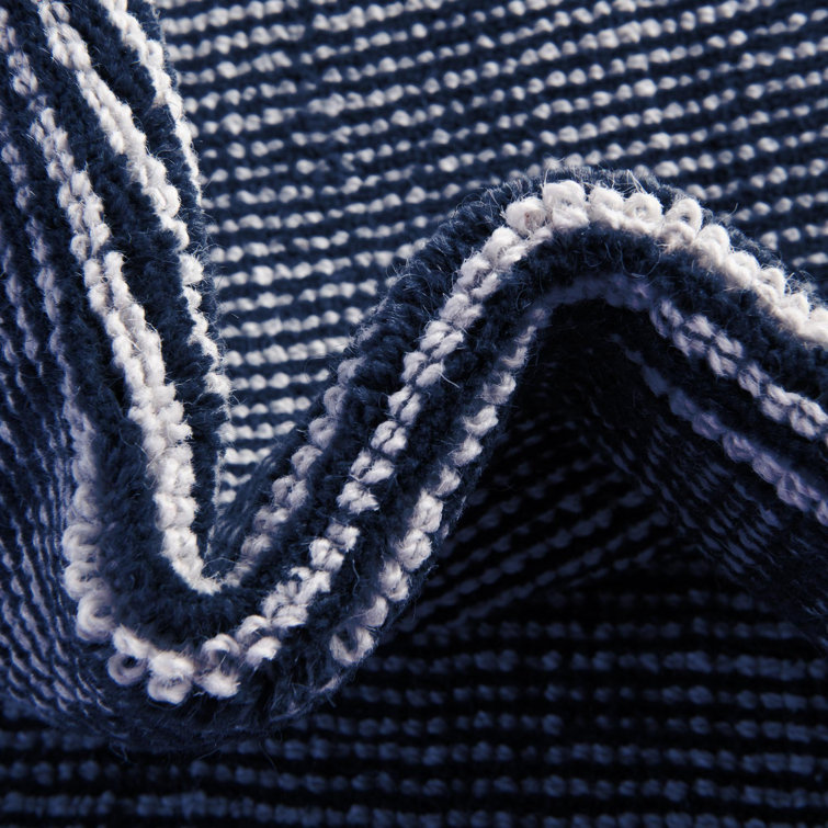 Handmade Blueberry Wool Square Indoor Rug