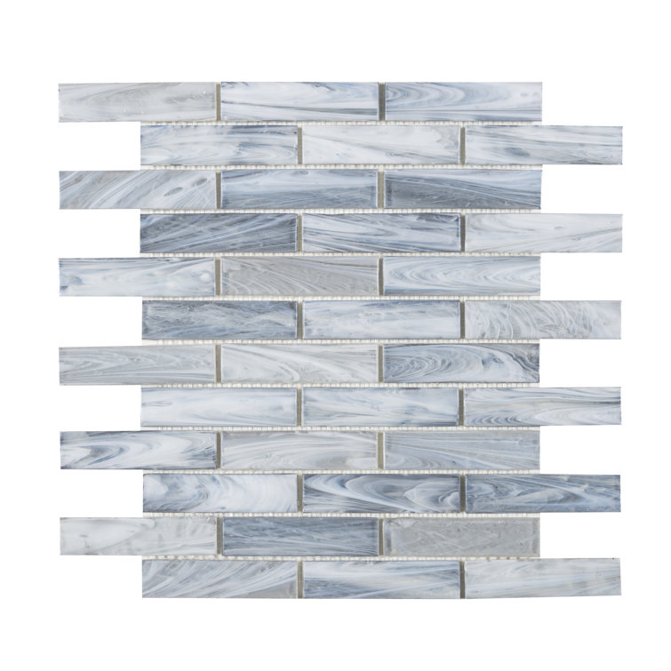 Dorian 1x4 Baltic Glass Brick Joint Mosaic Tile