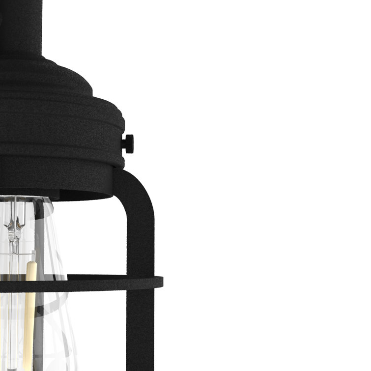 Starklake Dimmable Black Iron Outdoor Wall Sconce