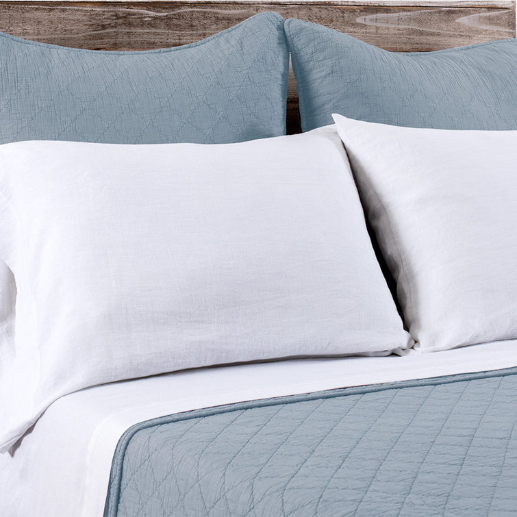 Huntington Dusty Blue King Cotton Lightweight Coverlet