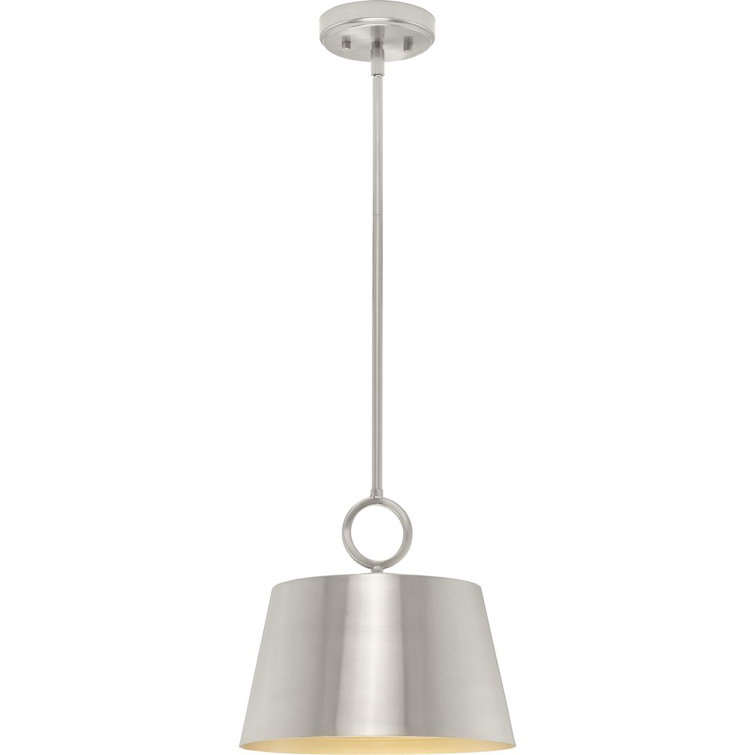 Parkhurst Brushed Nickel Glass Dome Pendant Light