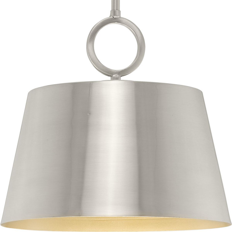 Parkhurst Brushed Nickel Glass Dome Pendant Light