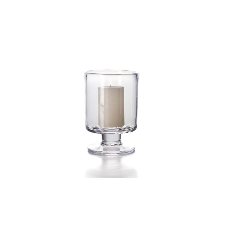 Small Clear Glass Hurricane Candle Holder