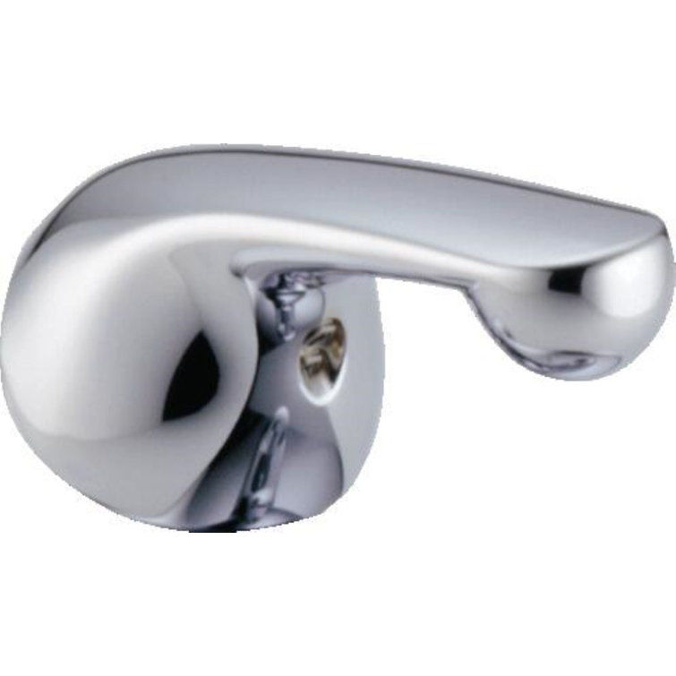 Chrome Metal Lever Handle for Bathroom Faucets