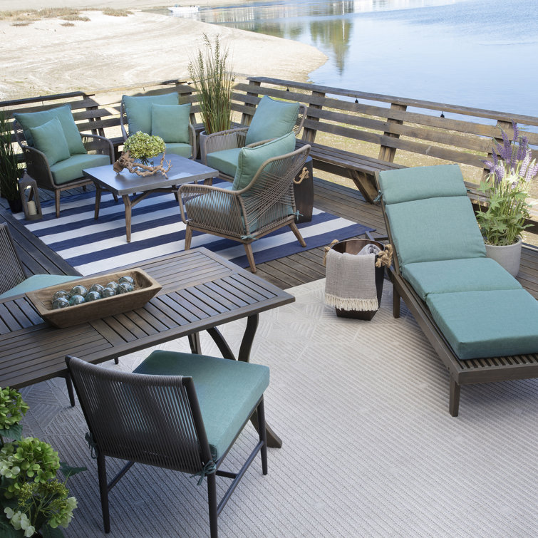 Eco-Friendly Seafoam Green Recycled Adirondack Chair Cushion